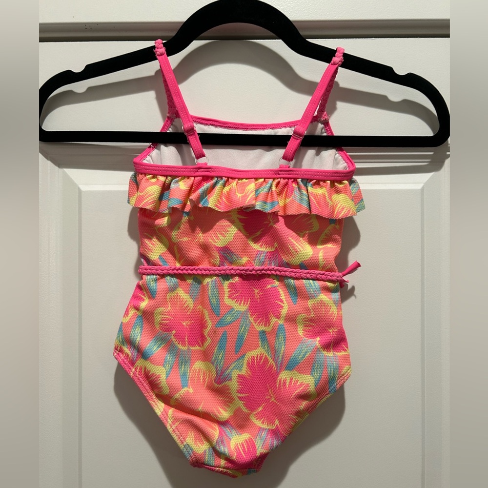 Betsey Johnson Girls Tropical One-Piece Swimsuit Sz 3t - Picture 5 of 7